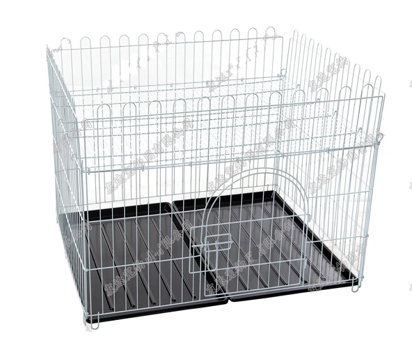 Tek Kapalı Üstü Açık Metal Köpek Kafesi 91 x 75 x 70 cm. K-5 ürün görseli 1