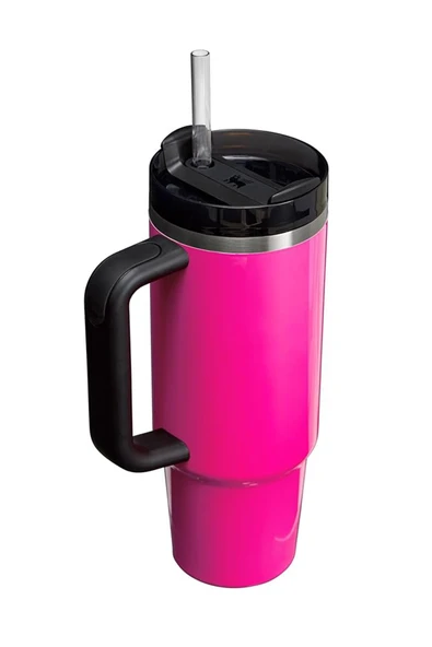 Cooker Yk-1462 900ml Çift Katmanlı Paslanmaz Çelik Mor Termos,pipetli Kapak, Şık Tasarım Termos ürün görseli 1