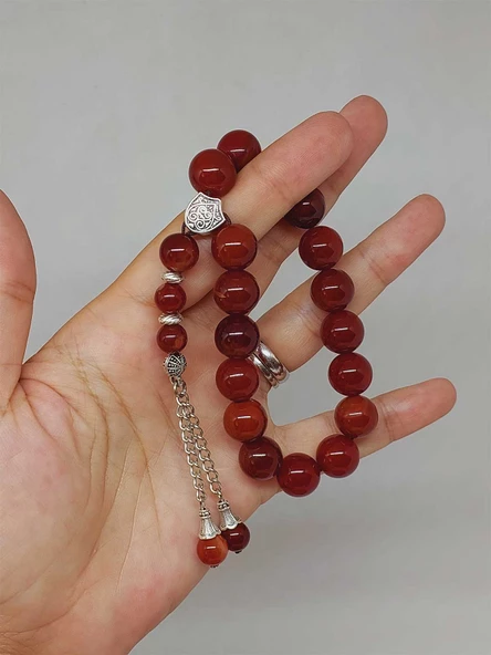 Akik Taşı 17lik Efe Tesbih 11mm (53374) ürün görseli 1