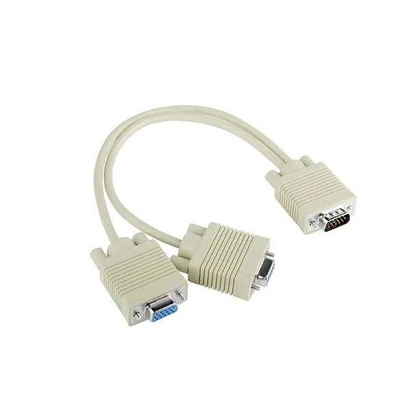 GABBLE GAB-VGY28 Vga Kablo Çoklayıcı 1 Erkerk 2 Dişi 30cm (AVD-397) ürün görseli 1