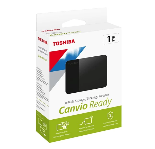 Toshiba 1TB Canvio Ready Usb 3.2 Gen1 HDTP310EK3AA ürün görseli 1