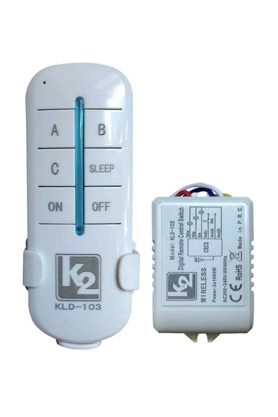 K2 KLD-103 Digital Remote Controlled Switch ürün görseli 1