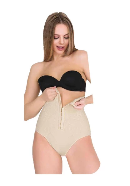 Form Time Bayan Agraflı Yüksek Bel Slip Külot Korse 1108 ürün görseli 1