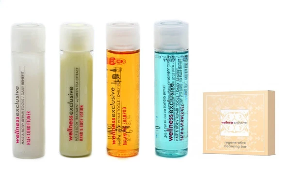 Wellness Exclusive 4 'lü Saç ve Vücut Bakım Seti 4 x 35 ML+30gr sabun ürün görseli 1