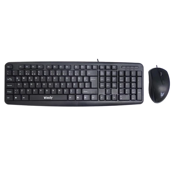 İzoly D5100 Kablolu USB Klavye Ve Mouse Set ürün görseli 1