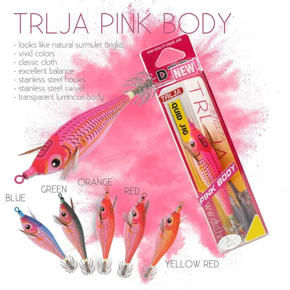 DTD Trlja Pink Body 2.5 70mm 10gr Kalamar Zokası ürün görseli 1