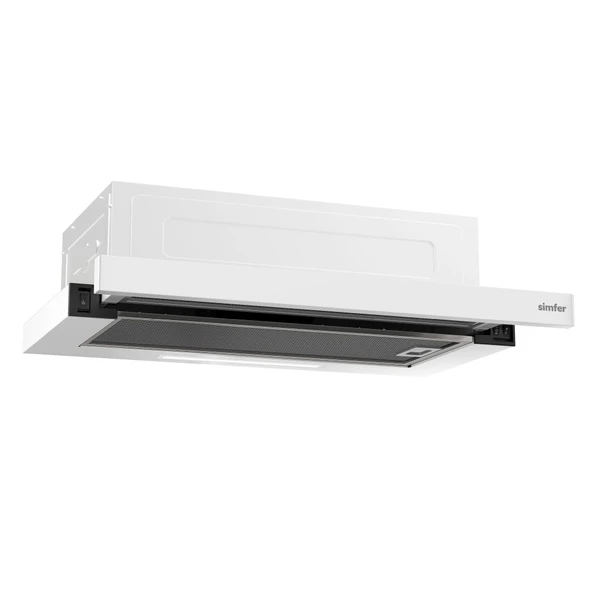 Simfer 8510 60cm Beyaz Sürgülü Aspiratör ürün görseli 1