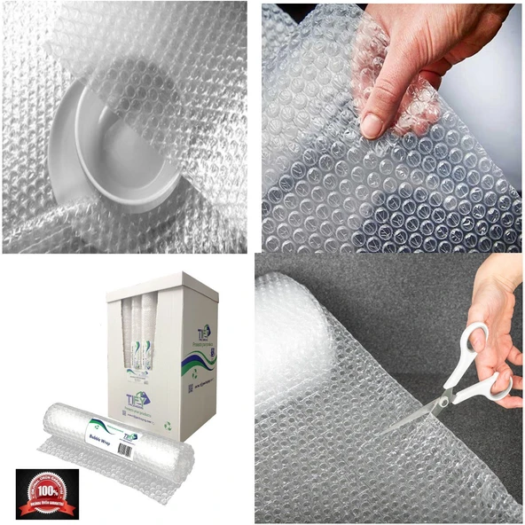 Balonlu Naylon 100cm X 5Mt (En: 100 cm, Boy: 5mt.) Üç Katlı Eşya Koruma Ambalajı, Pat Pat ürün görseli 1