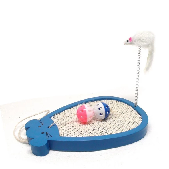 Fareli Toplu Kedi Tırmalama Oyuncağı 32x23cm ürün görseli 1