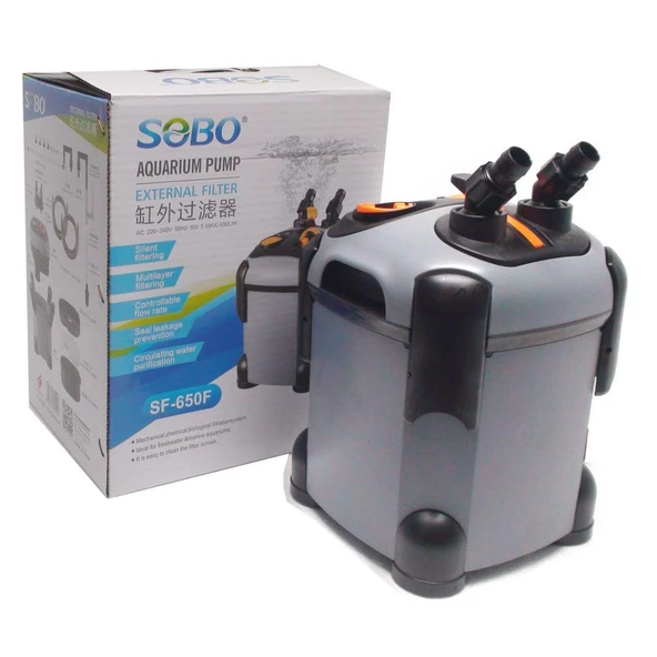 Sobo Akvaryum Dış Filtre 8W. 650 Lt/Saat SF-650F ürün görseli 1