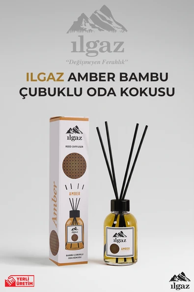 Amber Bambu Çubuklu Oda Kokusu 110 Ml - Red Diffuser Amber Ortam Kokusu ürün görseli 1
