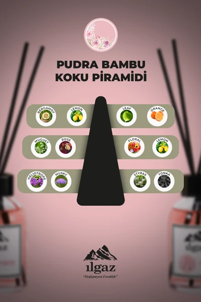 Pudra Bambu Çubuklu Oda Kokusu 110 Ml Red Diffuser Powder Ortam Kokusu - Resim 3