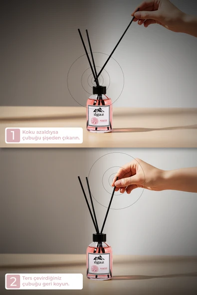 Pudra Bambu Çubuklu Oda Kokusu 110 Ml Red Diffuser Powder Ortam Kokusu - Resim 4