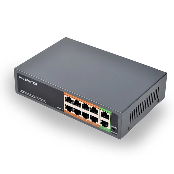 8 Port Poe 10 Port Switch ürün görseli 1