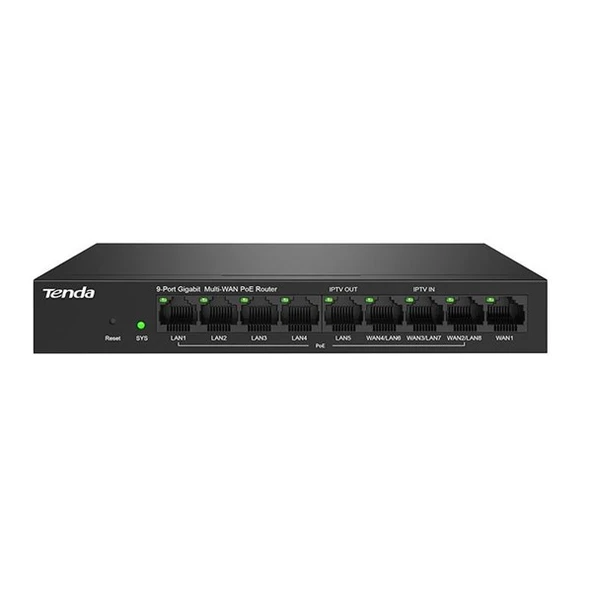 TENDA 8port G0-8G-PoE GIGABIT VPN ROUTER ürün görseli 1