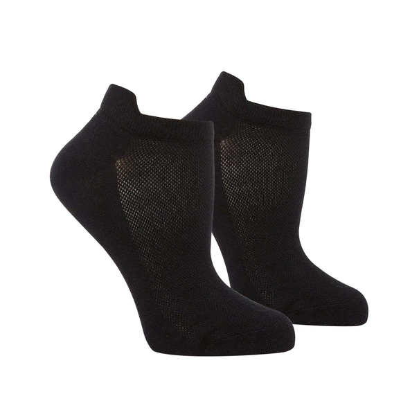 Thermoform Bambu 3'lü Unisex Patik Çorap Siyah - Resim 2