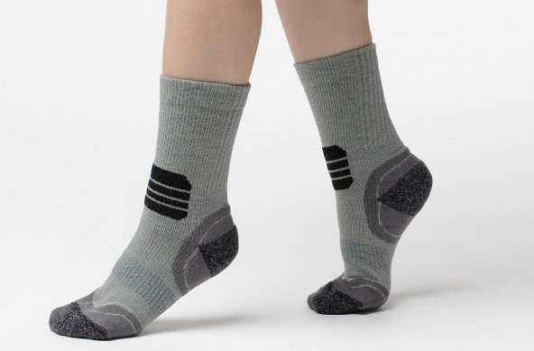 Thermoform Running Çocuk Çorap Gri - Resim 5