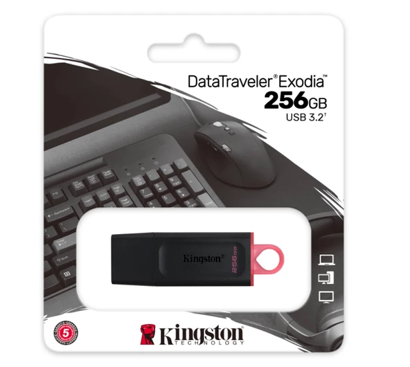 256GB USB3.2 Gen1 DTX/256GB Exodia KINGSTON ürün görseli 1