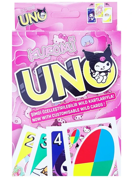 Uno Kuromi Serisi Resimli Oyun Kartı ürün görseli 1