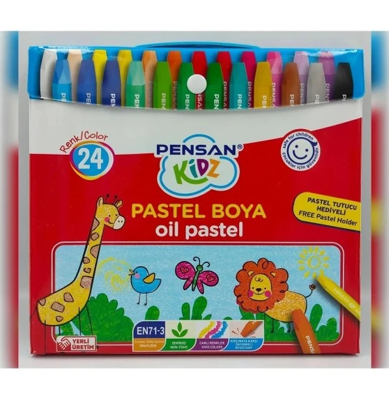 Kidz Çantalı Pastel Boya 24 Renk ürün görseli 1