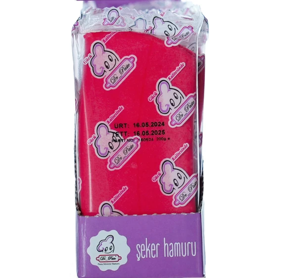 Dr Paste Kırmızı Şeker Hamuru 200 gr ürün görseli 1