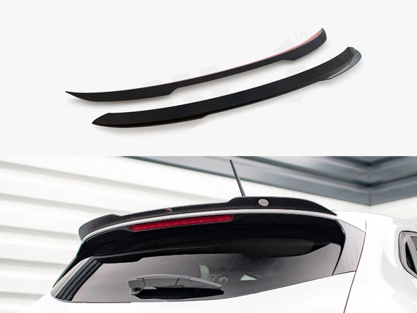 AUTOGP Renault clio 5 bagaj üstü spoiler pianoblack boyalı 2020+ ürün görseli 1