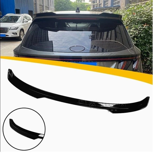 AUTOGP Hyundai tucson bagaj üstü spoiler pianoblack boyalı yarasa 2021 ürün görseli 1