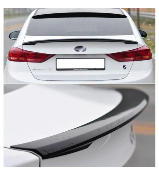 AUTOGP Hyundai elantra bagaj üstü spoiler pianoblack boyalı 2016 / 2018 ürün görseli 1