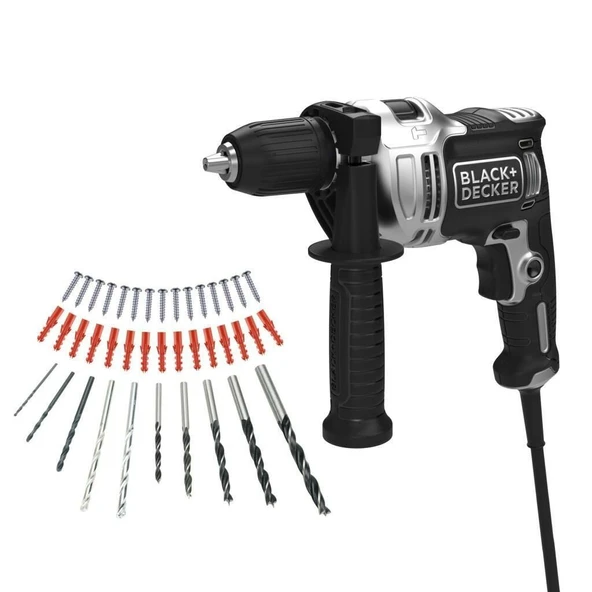 Black+Decker BEH71A40SK-QS Silver 710 W Darbeli Matkap ürün görseli 1