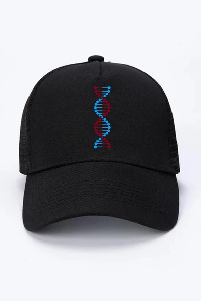 Bordo Mavi Dna Siyah Fileli Şapka ürün görseli 1