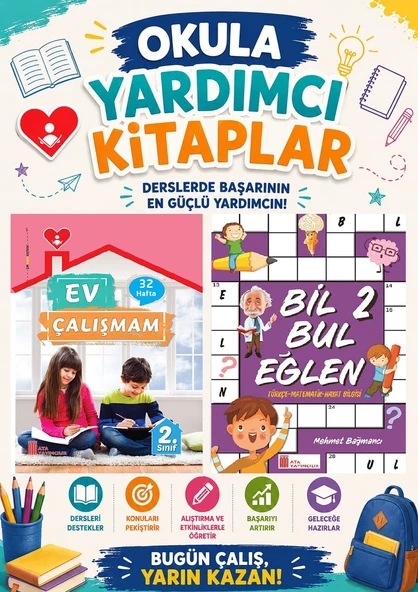 2.Sınıf Ev Çalışmalarım+ Bil Bul Eğlen ürün görseli 1