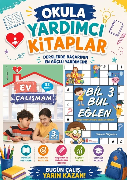 3.Sınıf Ev Çalışmalarım+ Bil Bul Eğlen ürün görseli 1