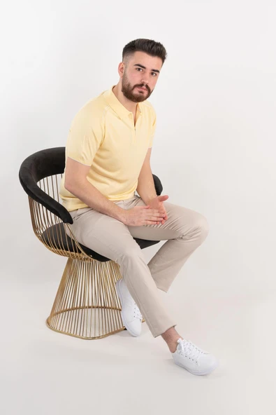 Neyir Triko Slimfit Yakalı Erkek Triko T-Shirt ürün görseli 1