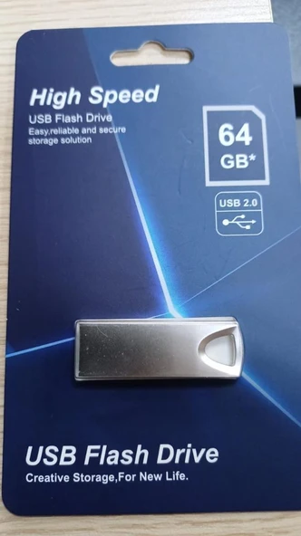 ELBA FLASH BELLEK 64 GB USB 2.0 METAL ürün görseli 1