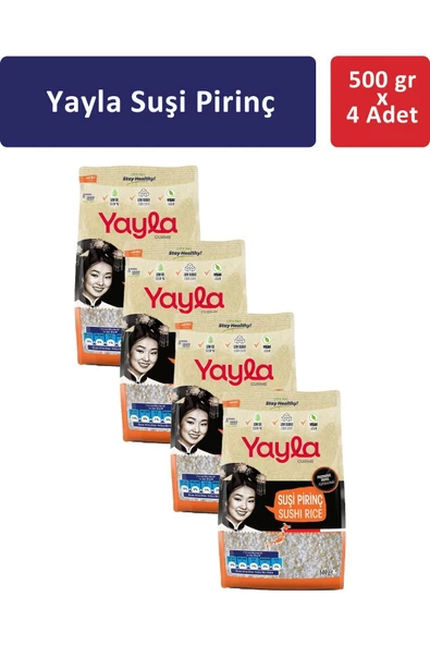 Yayla Suşi Pirinç 500 gr x 4 Adet ürün görseli 1
