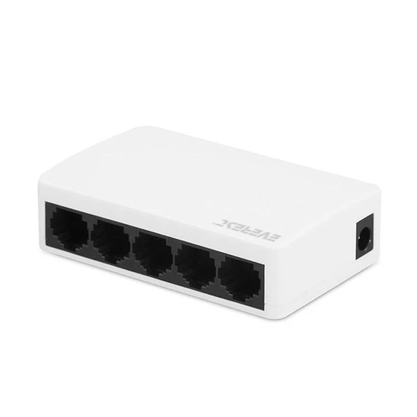 EVEREST ESF-105 Ethernet Switch Hub 5 Port 10/100 Mbps ürün görseli 1