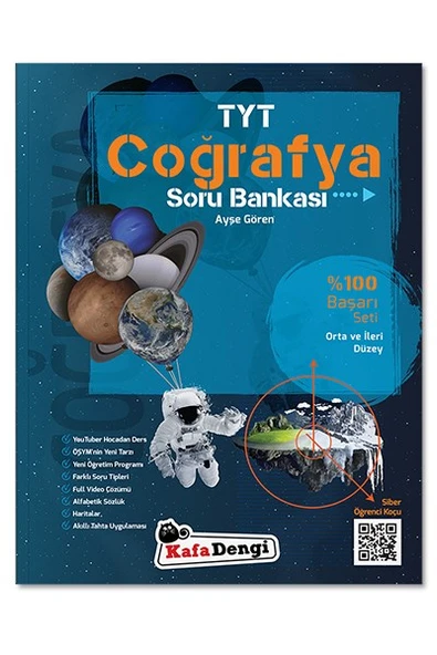 TYT Coğrafya Soru Bankası Yüzde 100 Başarı Kafa Dengi Yayınları ürün görseli 1