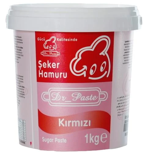 Dr Paste Kırmızı Şeker Hamuru 1 kg ürün görseli 1