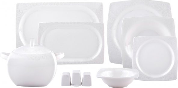 Emsan Fine Bone Meyra 61 Parça 12 Kişilik Yemek Takımı ürün görseli 1