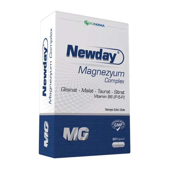 Newday Magnezyum Complex 60 Kapsül Yeni Ambalajlı 8681227011646 ürün görseli 1