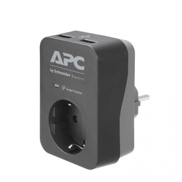 APC By Schneider Electric PME1WU2B-GR Tekli Siyah Akım Korumalı Priz ürün görseli 1