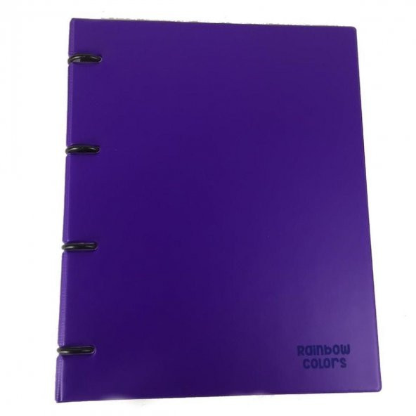 Önder Raınbow Colors 4 Halkalı Pvc Mor 122-22 ürün görseli 1