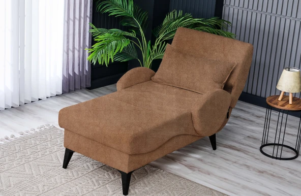 Meşe Home Pascal Desenli ve Düz Kumaş Plastik Yüksek Ayaklı Minderli Bazalı Modern Kademeli Tv Koltuğu ürün görseli 1