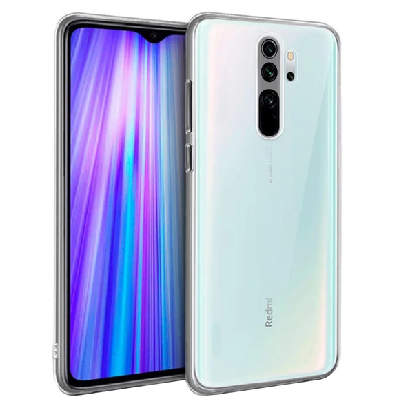 FitCase Xiaomi Redmi Note 8 Pro Kılıf Kamera Korumalı Silikon Şeffaf Arka Kapak ürün görseli 1