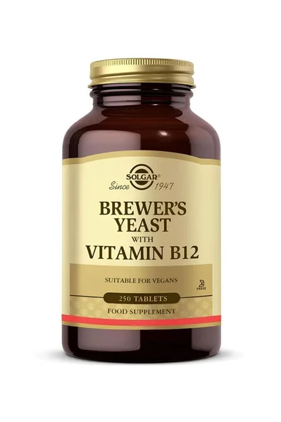 Solgar Brewers Yeast with Vitamin B12 250 Tablet ürün görseli 1