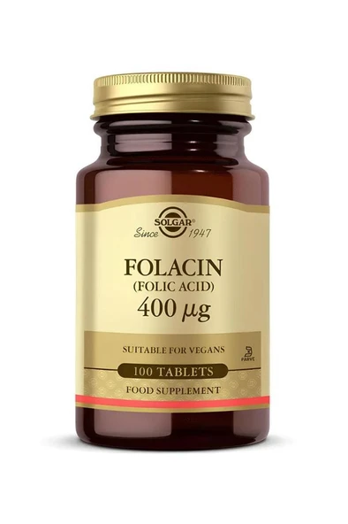 Solgar Folic Acid 400 mg 100 Tablet ürün görseli 1