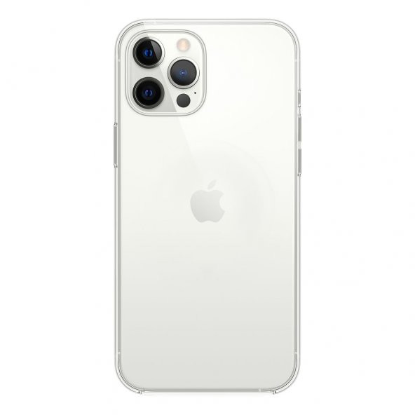 FitCase iPhone 12 / 12 Pro Kılıf Silikon Şeffaf Arka Kapak ürün görseli 1