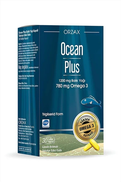Ocean Plus Balık Yağı 1200 mg 30 Kapsül ürün görseli 1