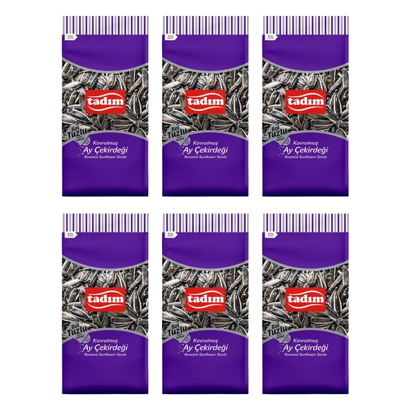 Tadım Ayçekirdeği 180 Gr Bol Tuzlu Kavrulmuş Siyah X 6 Adet ürün görseli 1