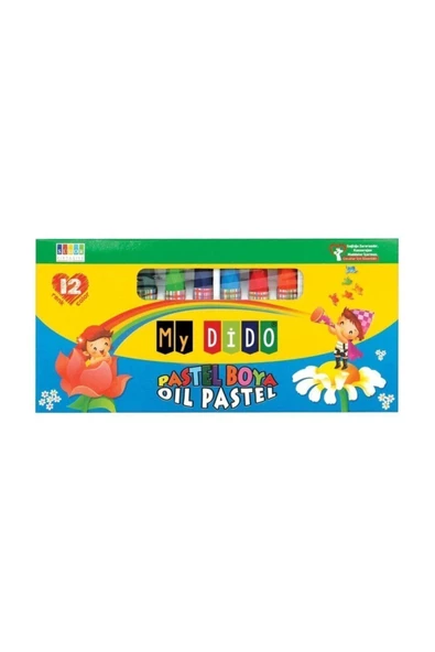 My Dido Pastel Boya Karton Kutu Köşeli 12 Renk ürün görseli 1